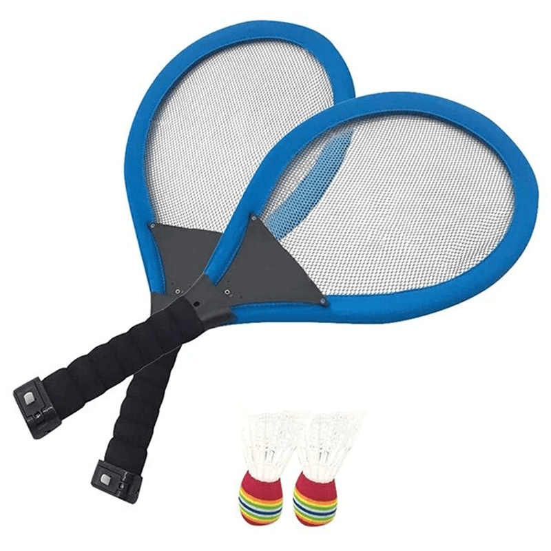 ShuttleGlow - Beleuchtetes Badminton-Set mit LED-Schlägern für das Spiel im Freien