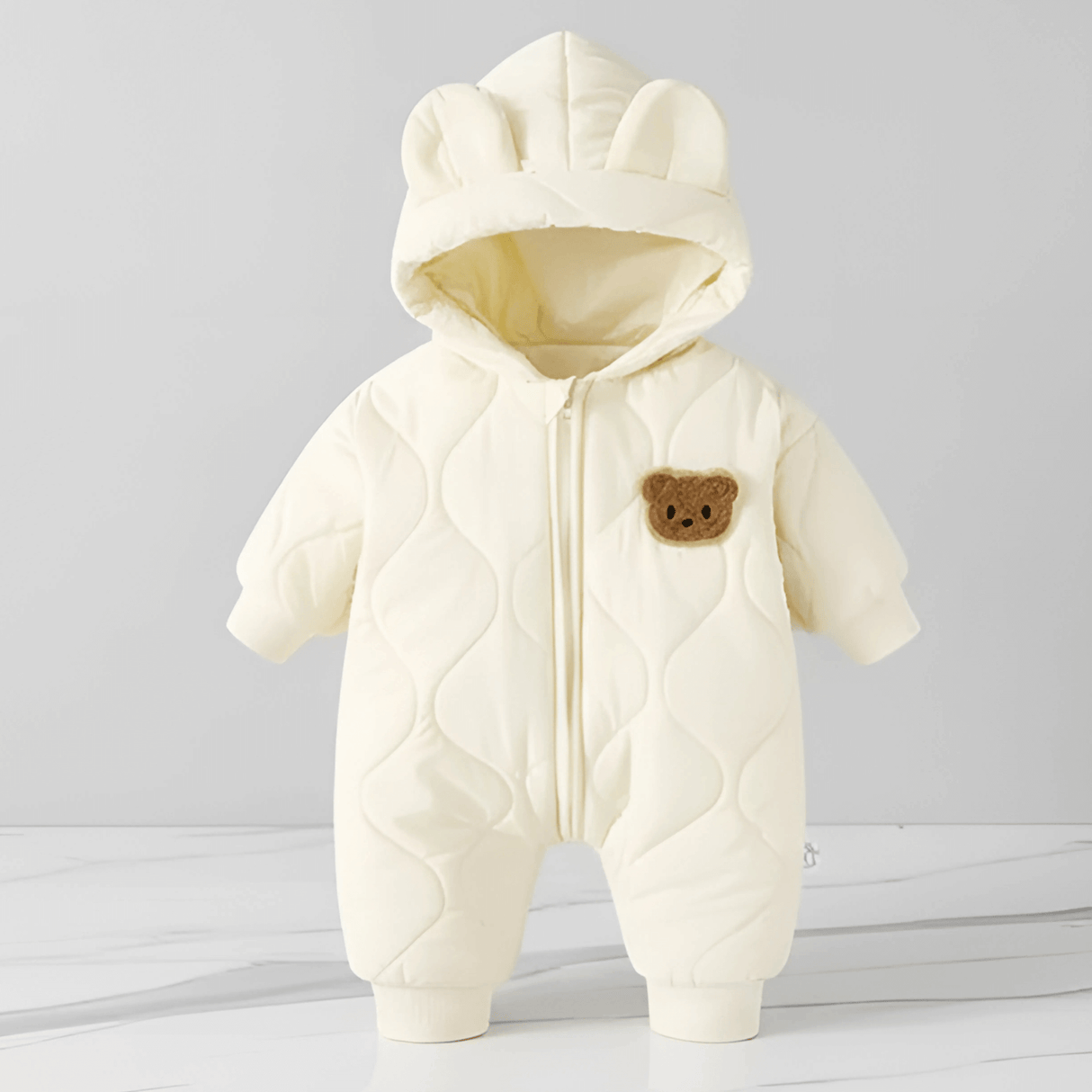 CuddleWear – Warmer Babyoverall mit Fleecefutter und leicht zu bedienendem Reißverschluss für Herbst und Winter