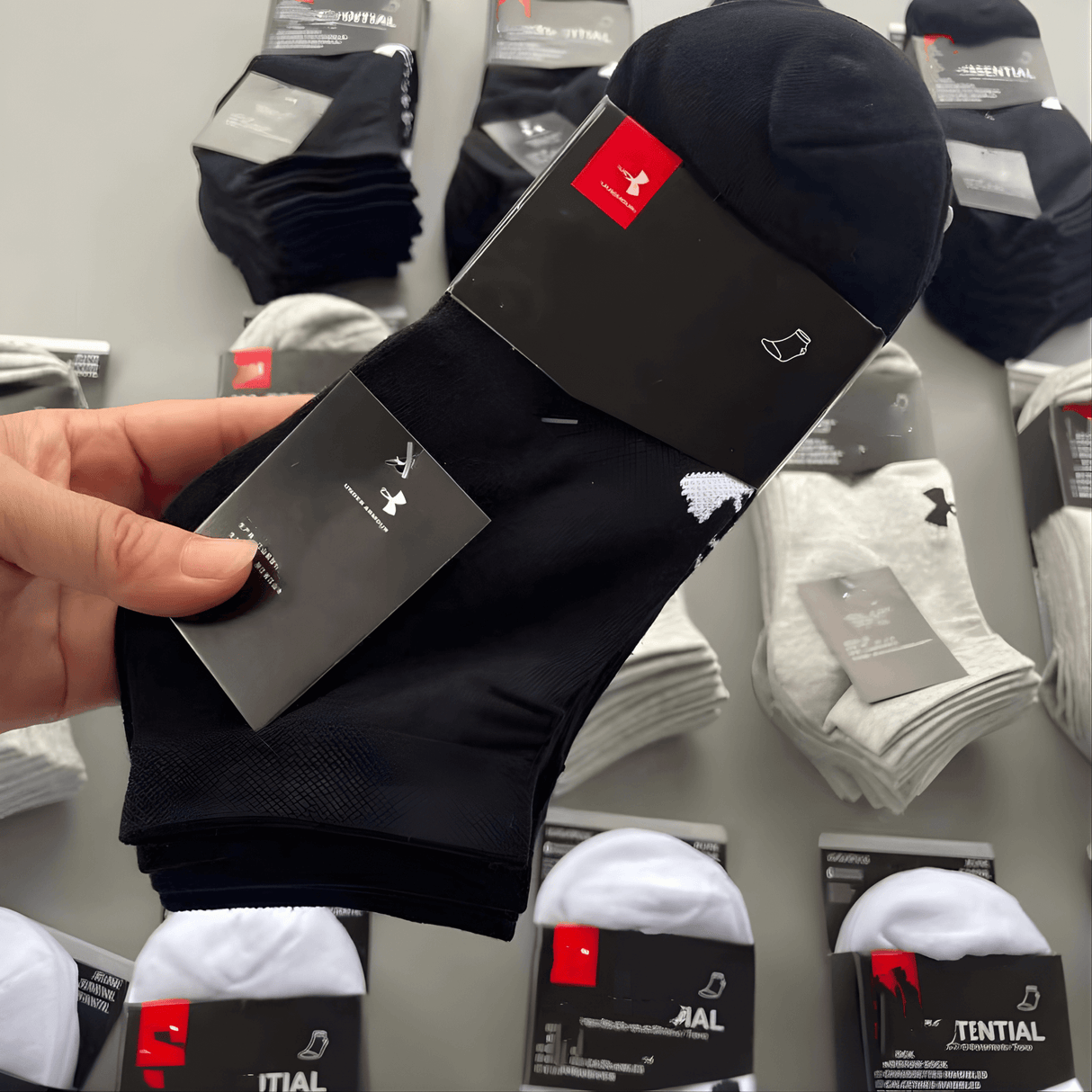 FlexWeave - 6er-Pack Unisex-Baumwoll-Sport-Socken für alle Jahreszeiten