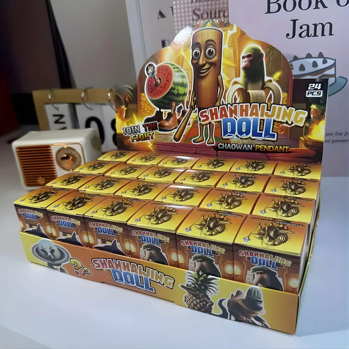 RotBox - 24 Italienische Mindrot Charaktere Schlüsselanhänger & Sammlerfiguren in Mystery Box