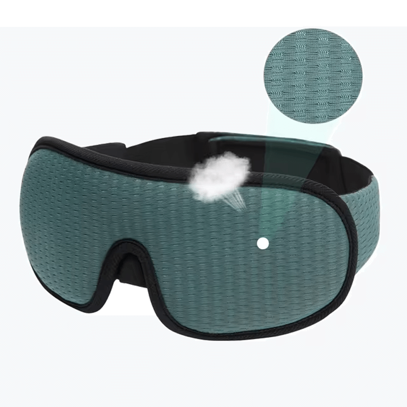 Tragbare 3D-Schlafmaske - Lichtabschirmung, weich gepolsterter Augenschutz für optimalen Komfort