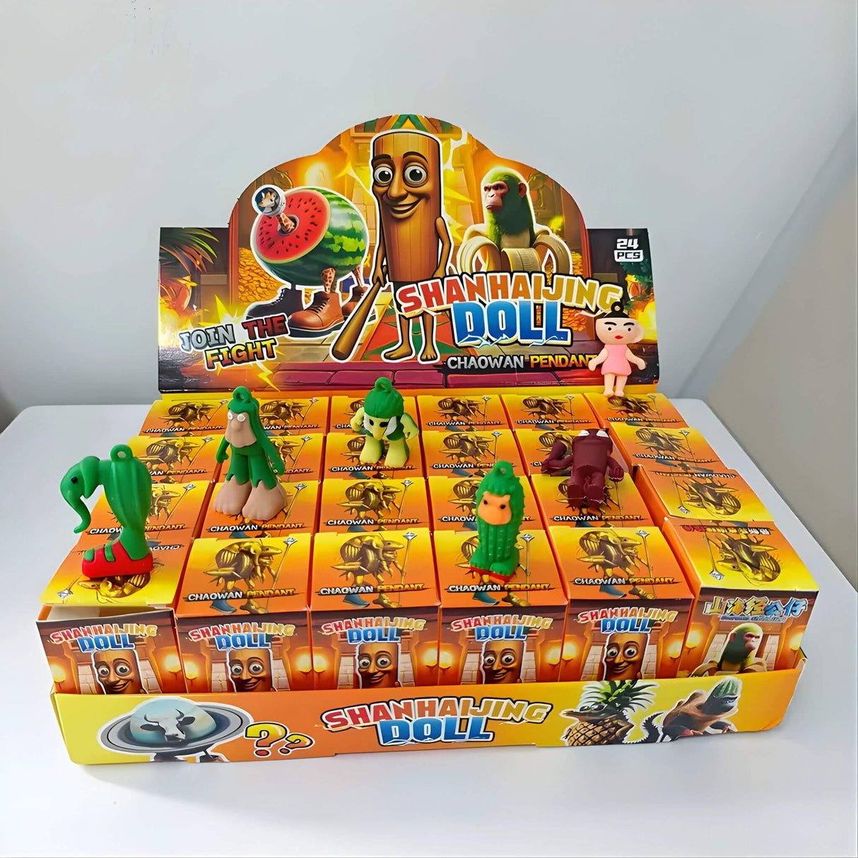 RotBox - 24 Italienische Mindrot Charaktere Schlüsselanhänger & Sammlerfiguren in Mystery Box