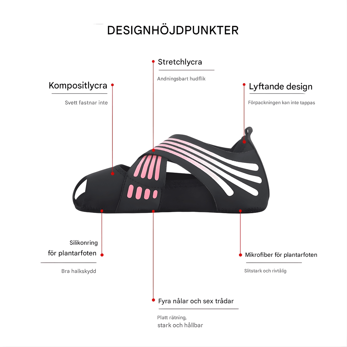 FlexStep - Rutschfeste Yoga-Socken mit atmungsaktivem Lycra & Extra Stabilität für Pilates, Tanz und Fitness