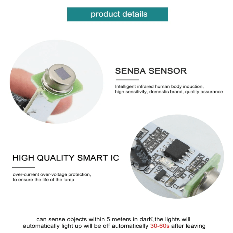 Intelligente LED-Glühbirne mit Bewegungssensor - Energiesparende Beleuchtung