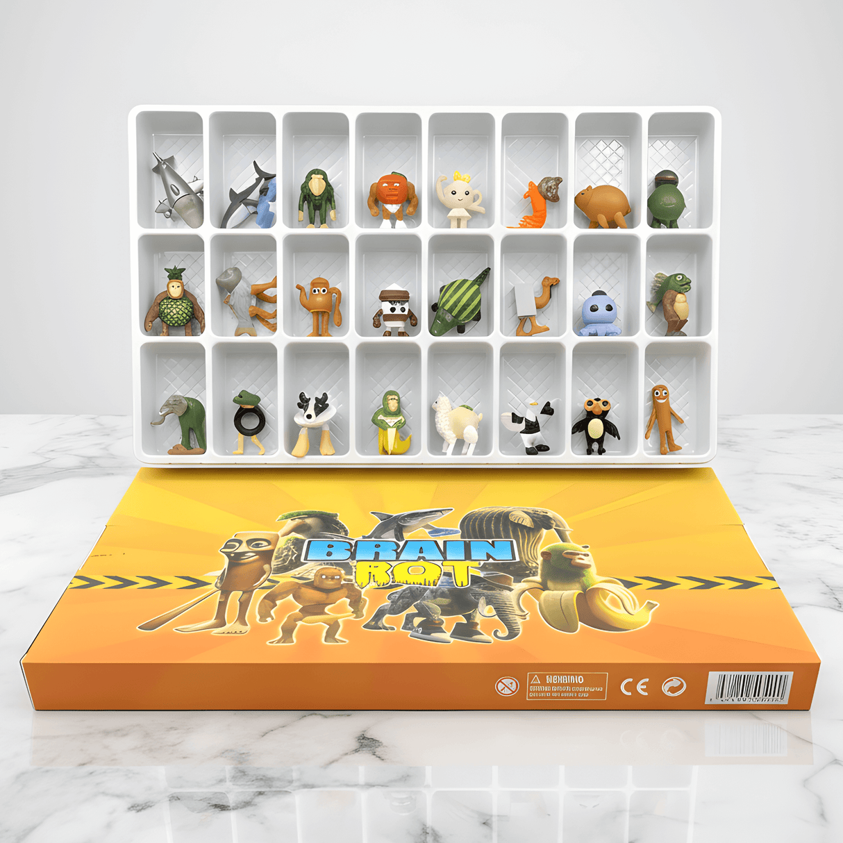 MiniFun - Italienische Mindrot-Figuren Set mit 24 verschiedenen Figuren