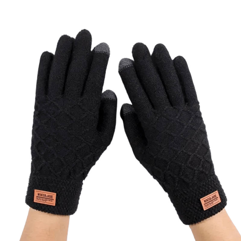 Handschuhe aus Wolle gestrickt