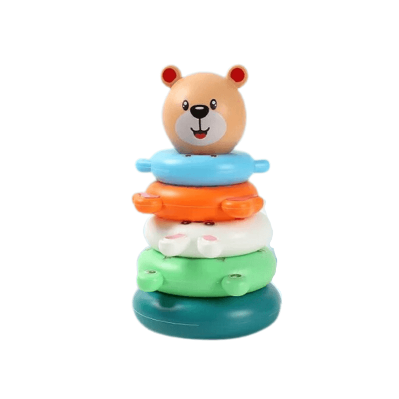 Pyramide Turm Stapeln Spielzeug für Babys - Entwicklung der Feinmotorik und kreatives Spiel