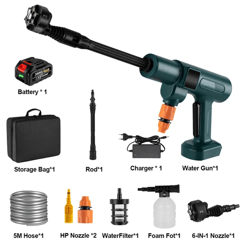 AquaJet Leistungsstarker Akku-Hochdruckreiniger 3500W 28 Bar