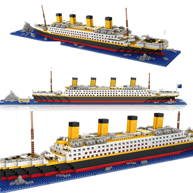 DIY Titanic 3D Bauklötze - 1860 Stück Schiffsmodell