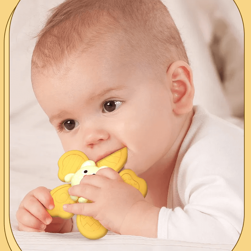 Baby Spinner Spielzeug mit Saugeffekt - Stimuliert die sensorische und kognitive Entwicklung