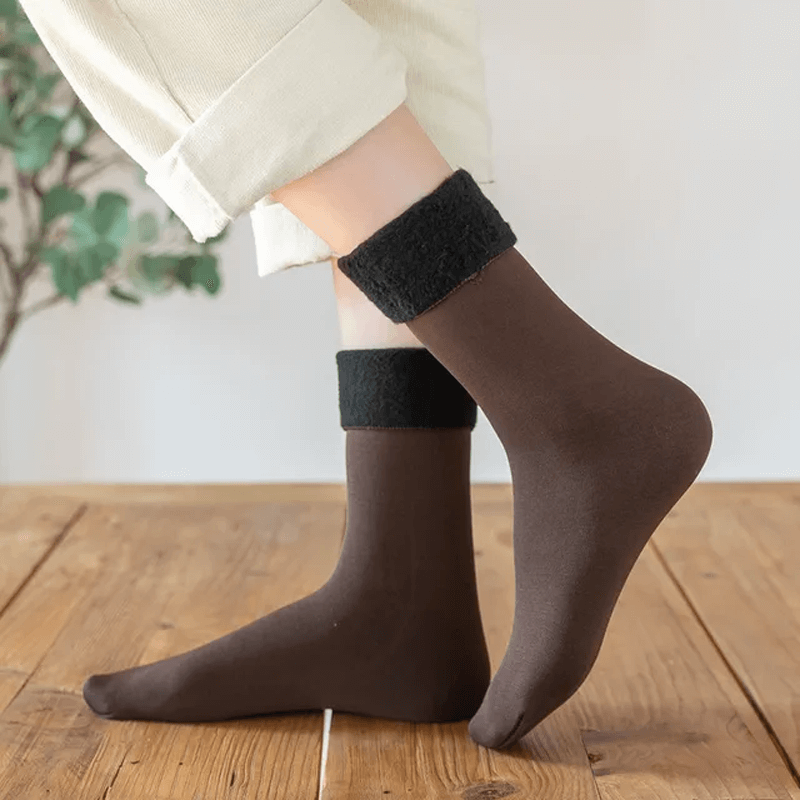 Wintersocken aus weichem Samt