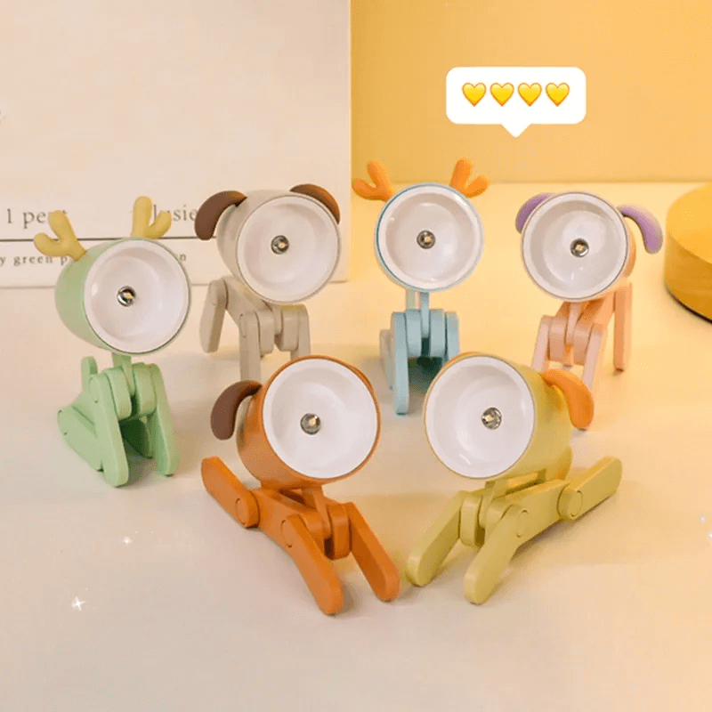 Mini Cute Pet Lamp - Verstellbare LED-Schreibtischlampe, dekoratives Nachtlicht mit Hirsch-Design, perfekt für Kinderzimmer und Schreibtisch