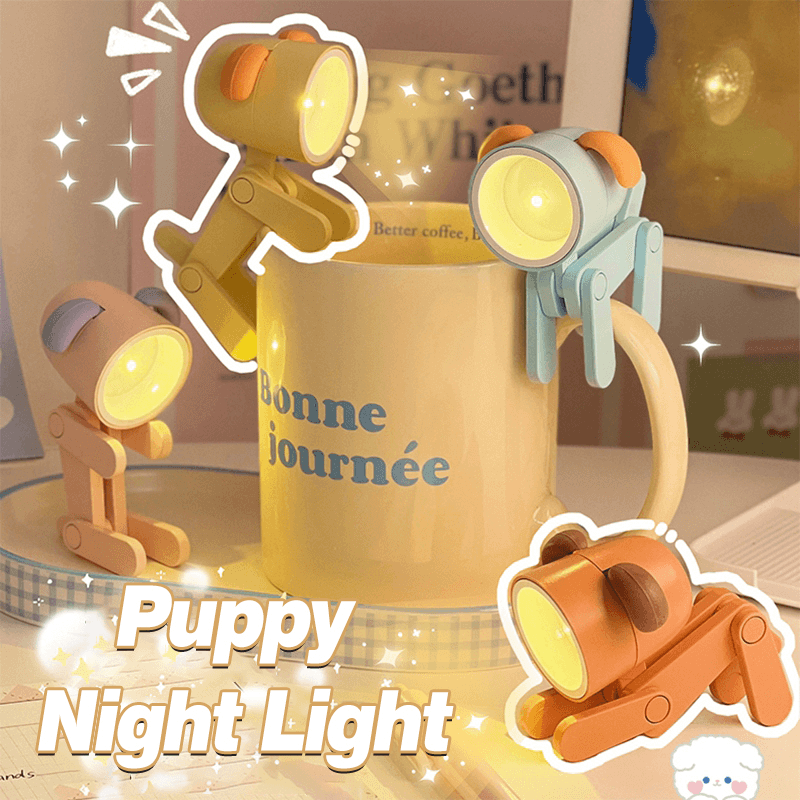 Mini Cute Pet Lamp - Verstellbare LED-Schreibtischlampe, dekoratives Nachtlicht mit Hirsch-Design, perfekt für Kinderzimmer und Schreibtisch
