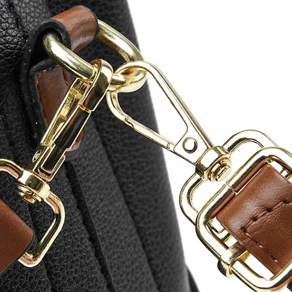 Modeva - Designer inspirierte Vintage Lederhandtasche mit Eimer und Schulterriemen