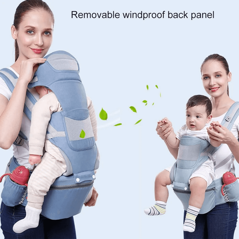Ergonomische Babytrage mit Aufbewahrung