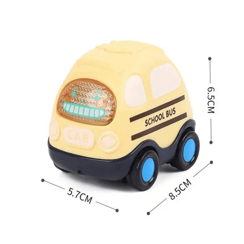 Mini-Nachziehauto für Kleinkinder - Gummiauto-Design und pädagogisches Spiel