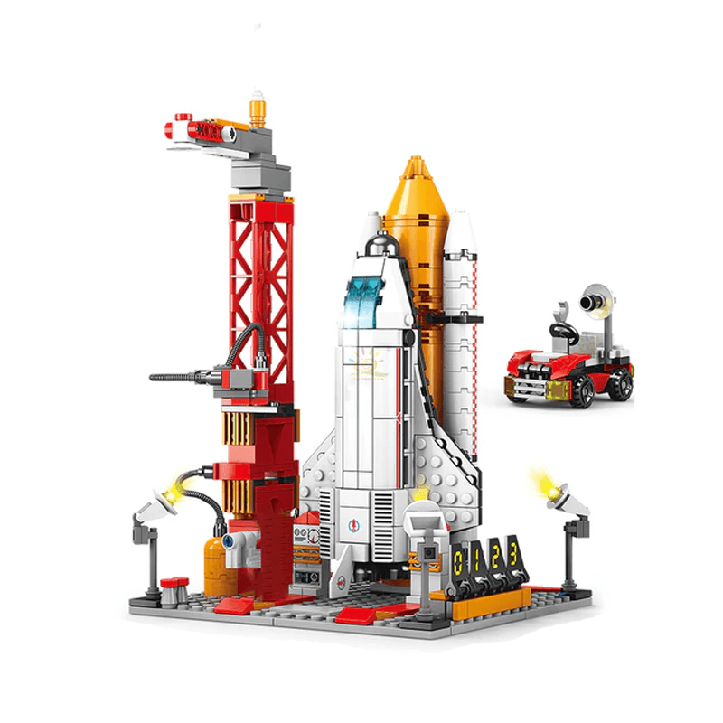 Raketenbauklötze - Kreatives Bauspielzeug für Kinder, Weltraumraketen-Bausätze und DIY-Bauklötze