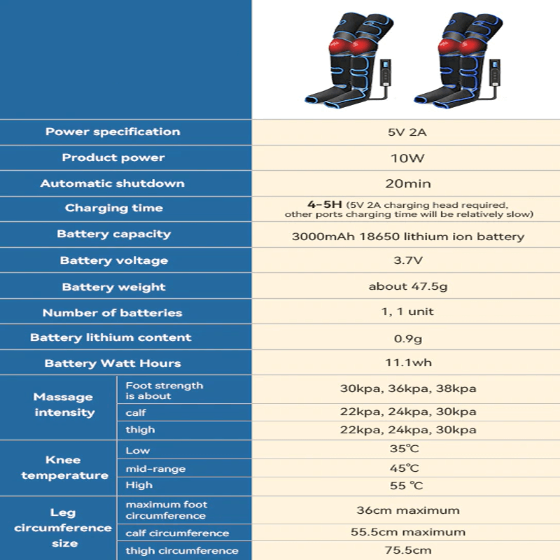 360° Luftkompressions-Beinmassagegerät