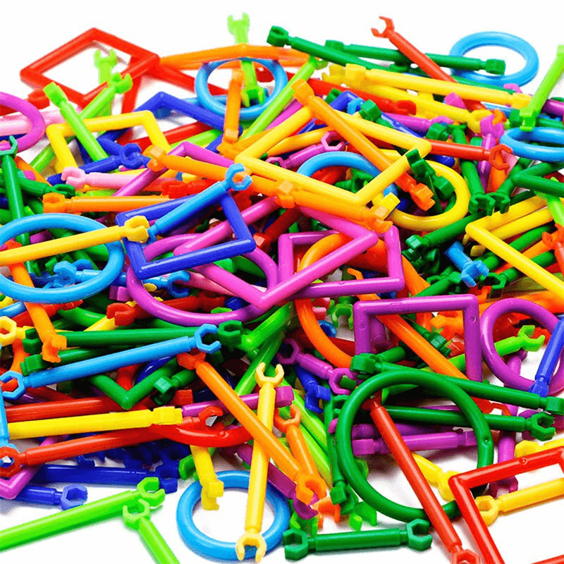 280 Stück Smart Puzzles - Bauklötze für Kinder, 3D-Puzzle und Lernbaukasten, kreativer Verbindungs- und Baukasten