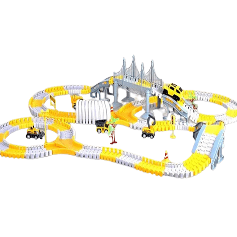 Engineering Car Track - Konstruierbare Rennstrecke mit Mini-Engineering Cars für Kinder