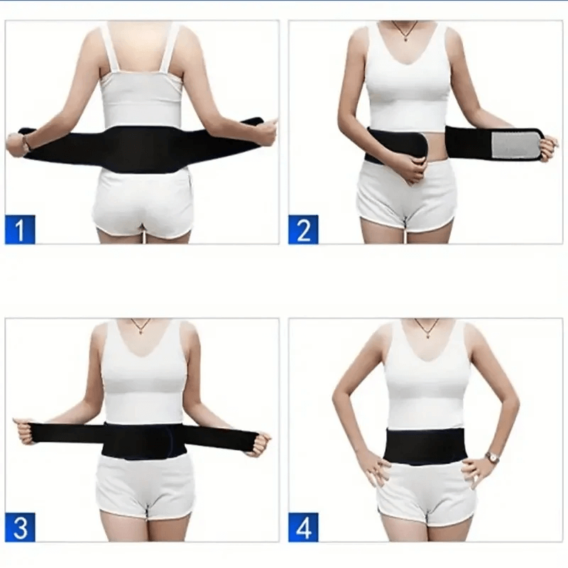 Einstellbare selbstheizende magnetische Therapie Lendenwirbelstütze - schmerzlindernder Wärmegürtel für Lendenwirbel & Haltung