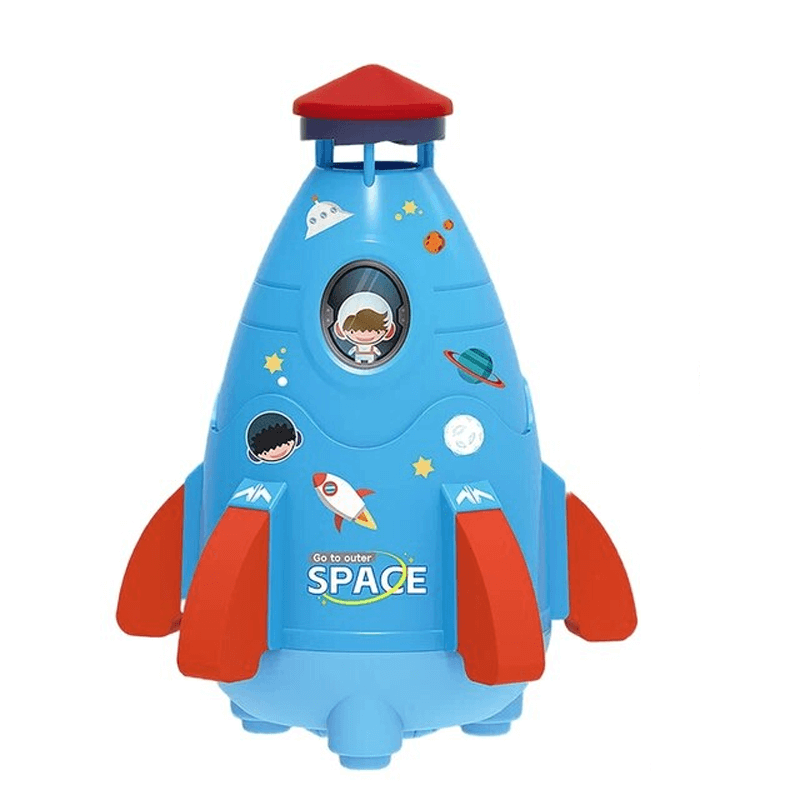 Wasserraketen-Sprinkler für Kinder | Spiel im Freien & Sommerspaß mit Druckwasser-Sprührakete