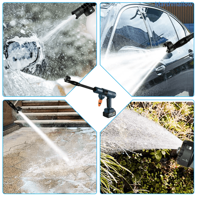 AquaJet Leistungsstarker Akku-Hochdruckreiniger 3500W 28 Bar