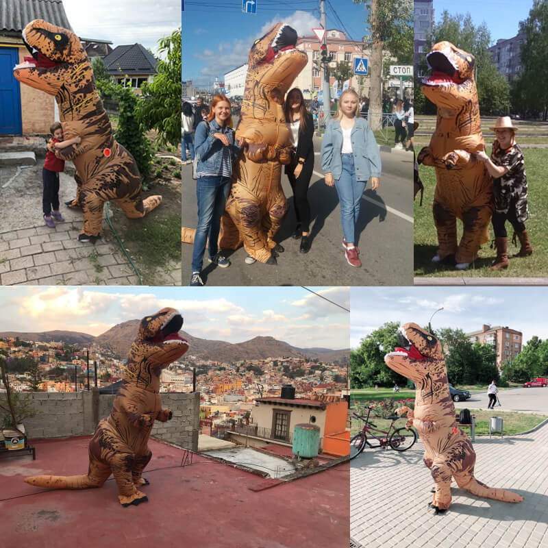 Aufblasbarer T-Rex Dinosaurier
