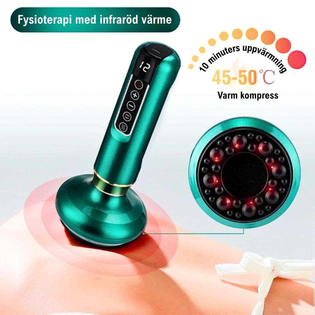 GlowCup - Cellulite-Entferner und Hautstraffung mit Rotlicht und Schröpfkopftherapie