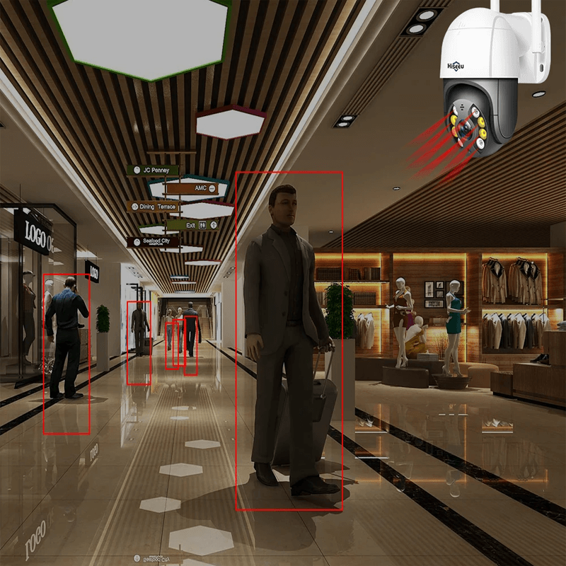 Smart WiFi Sicherheitskamera - Mit Infrarot Nachtsicht, APP & AI