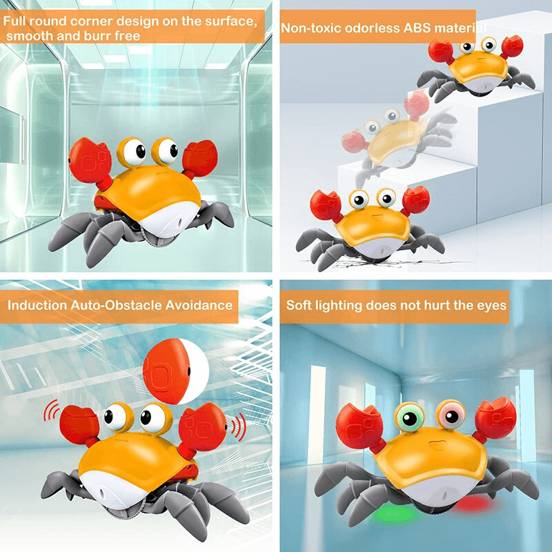 Musikalisches Krabblemma - Interaktives und wiederaufladbares Babyspielzeug