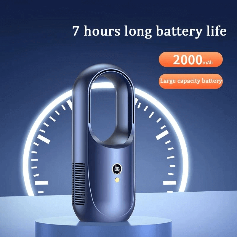 Tragbarer Ventilator mit LED-Anzeige 2000mAh