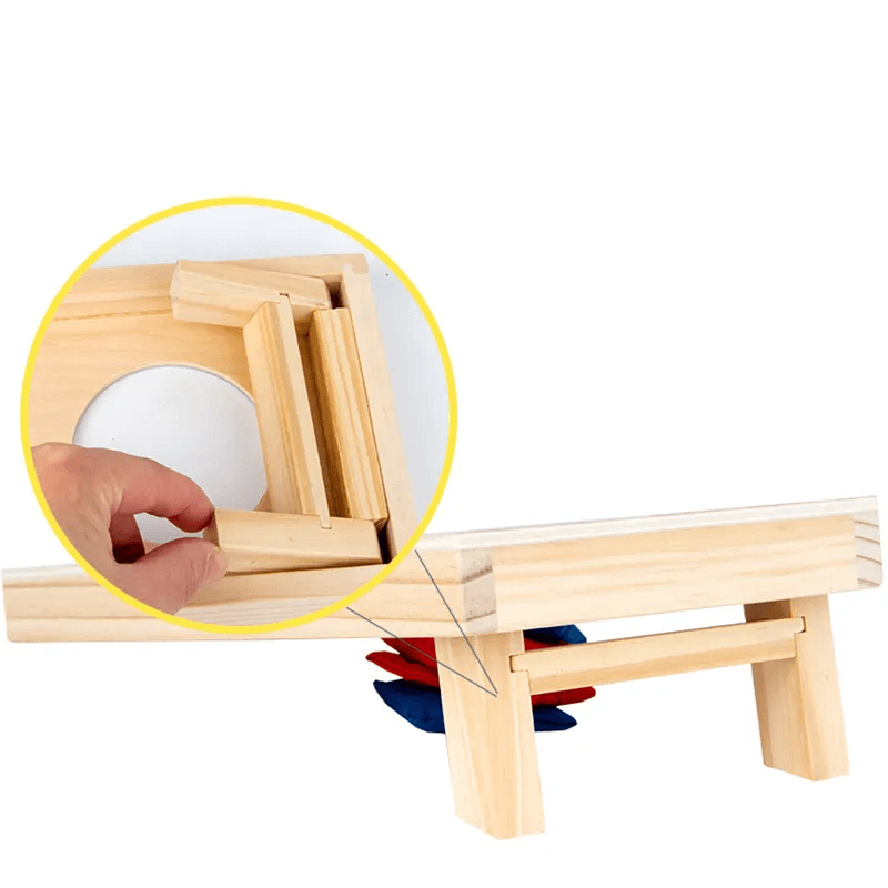 Erbsensack Cornhole Spiel