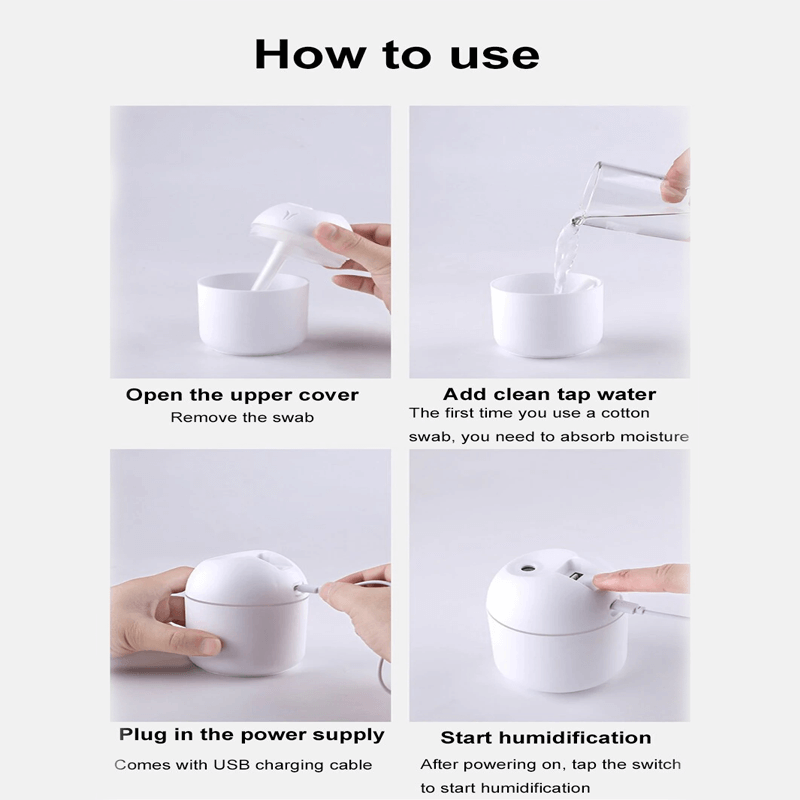 Mini-Luftbefeuchter & Luftreiniger