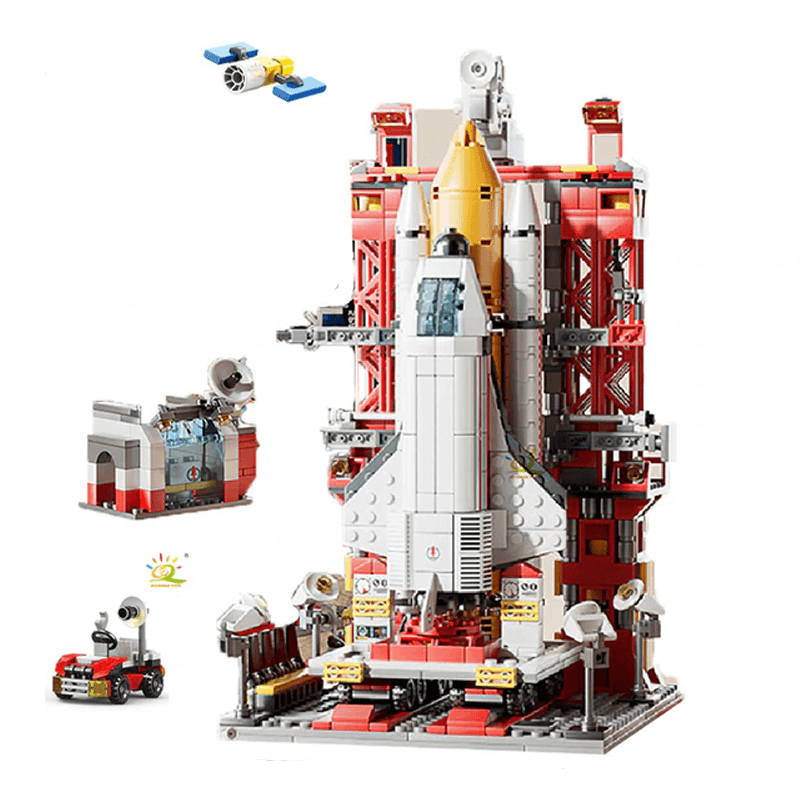 Raketenbauklötze - Kreatives Bauspielzeug für Kinder, Weltraumraketen-Bausätze und DIY-Bauklötze