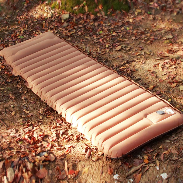 Luftmatratze mit eingebauter Luftpumpe Fußpumpe 10cm, 3.0-3.2 R-Wert Double Layer