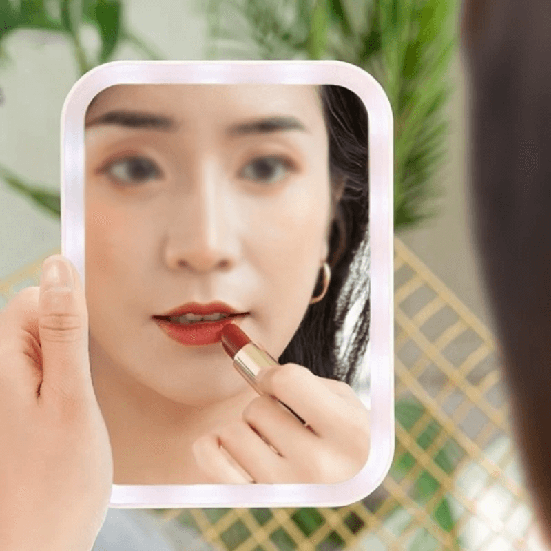 Tragbarer LED-Schminkspiegel