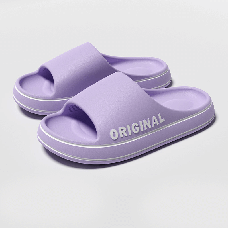 Bequeme Hausschuhe mit dicker Sohle