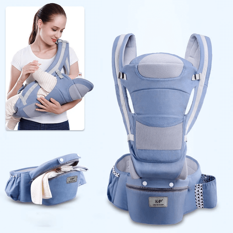 Ergonomische Babytrage mit Aufbewahrung