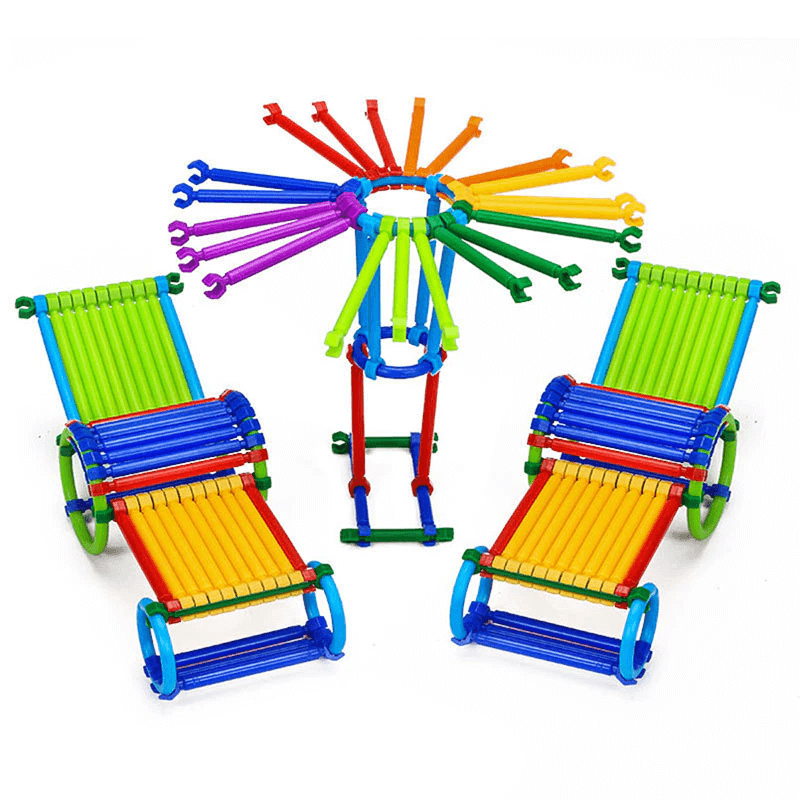 280 Stück Smart Puzzles - Bauklötze für Kinder, 3D-Puzzle und Lernbaukasten, kreativer Verbindungs- und Baukasten