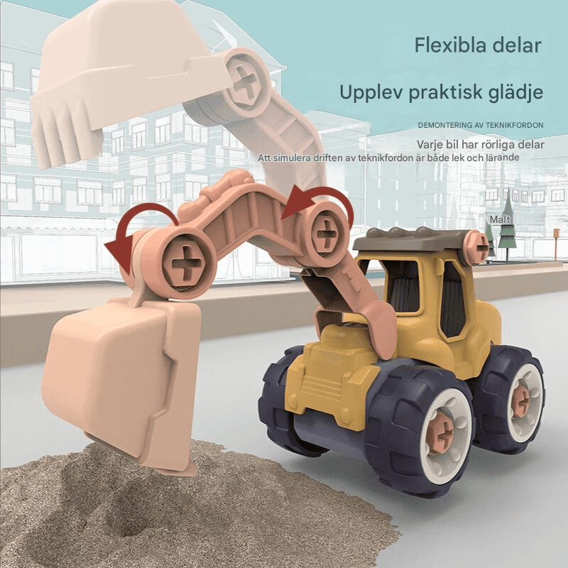 Mini-Bagger-Baukasten - Sicheres und nachhaltiges Spielen für Kinder