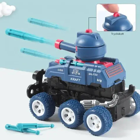 Mini-Panzer Spielzeug - Sechsrädriger, gleitender und geräuschloser Mini-Panzer für die Fantasie der Kinder
