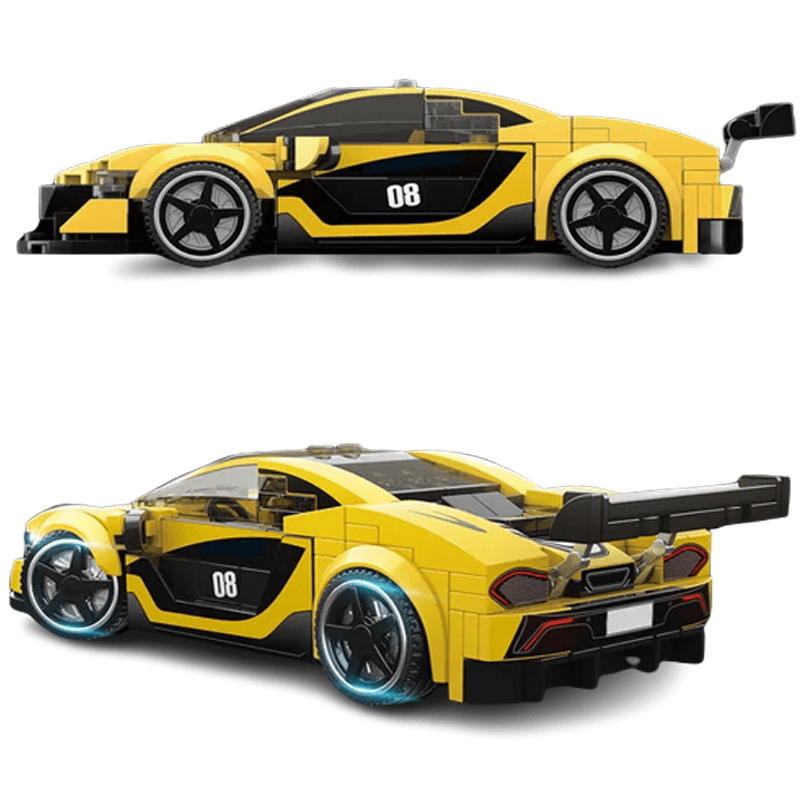 Sportwagen-Bauklötze für Kinder - Realistische Rennwagen DIY-Set