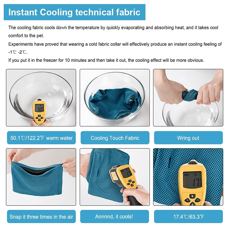 Kühlendes Halsband für Haustiere