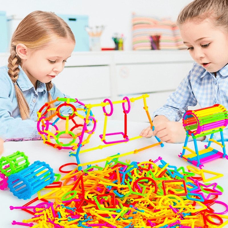 280 Stück Smart Puzzles - Bauklötze für Kinder, 3D-Puzzle und Lernbaukasten, kreativer Verbindungs- und Baukasten