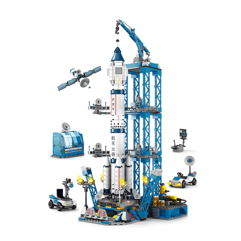 Raketenbauklötze - Kreatives Bauspielzeug für Kinder, Weltraumraketen-Bausätze und DIY-Bauklötze