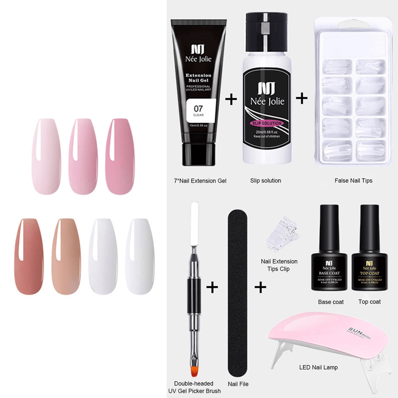 Nagelverlängerungsset mit UV-Lampe