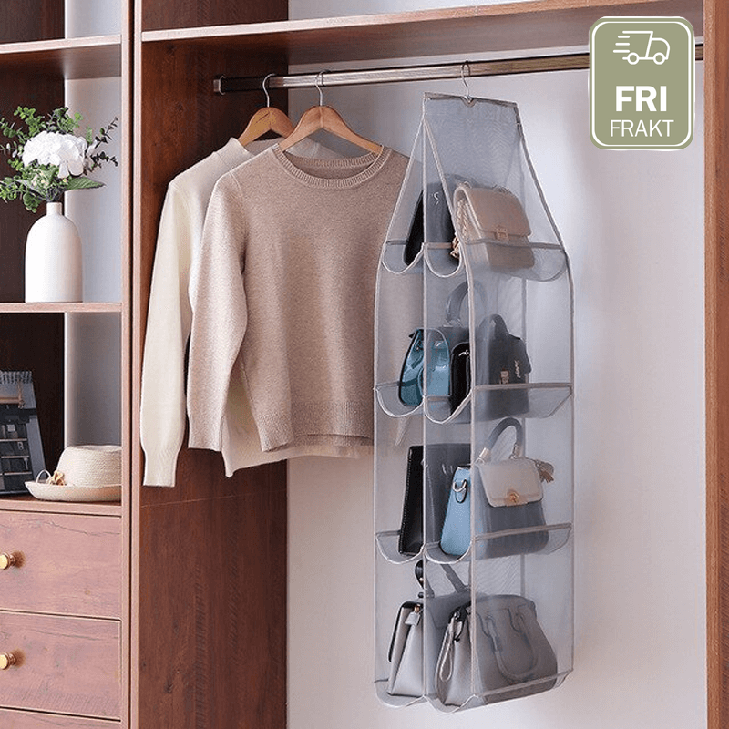 Hängende Garderobe für Handtaschen und Schuhe