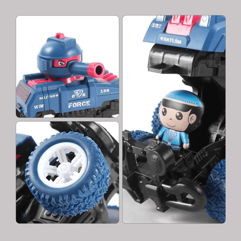 Mini-Panzer Spielzeug - Sechsrädriger, gleitender und geräuschloser Mini-Panzer für die Fantasie der Kinder