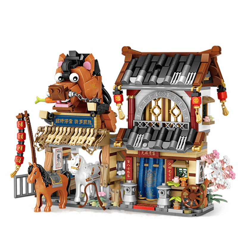 Japanische Straße Mini-Bauklötze - DIY-Modell